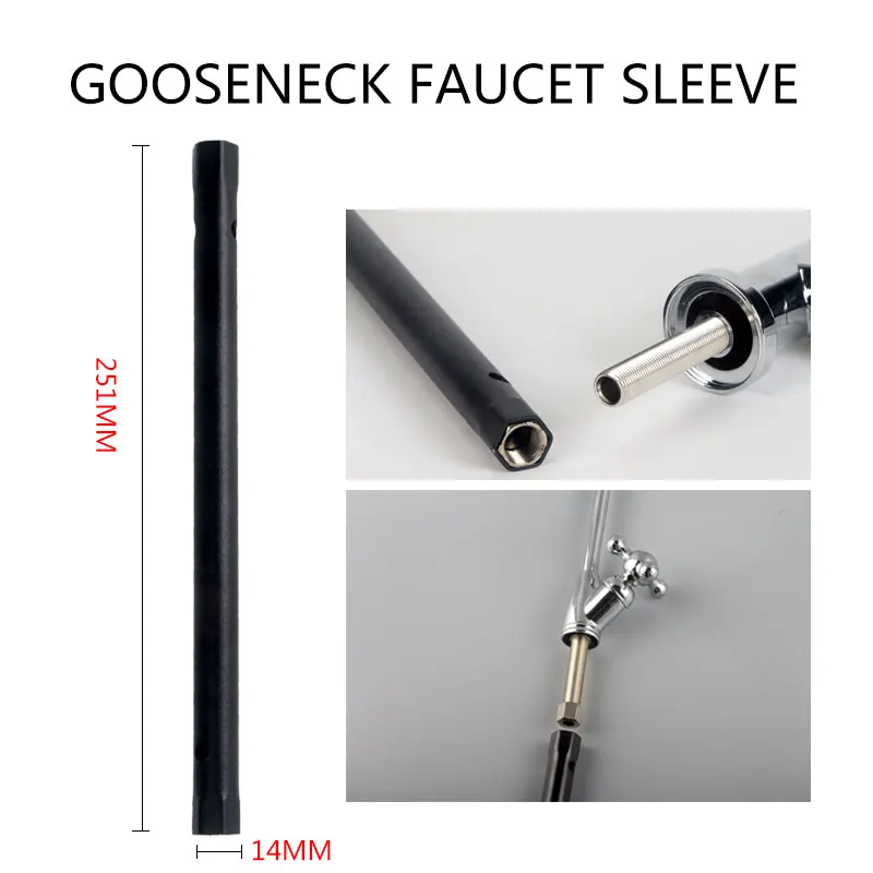 Gooseneck Faucet Sleeve Installation And Maintenance Tools Iron Wrench Water Purifier M14 Diameter 14MM Sink Accessories