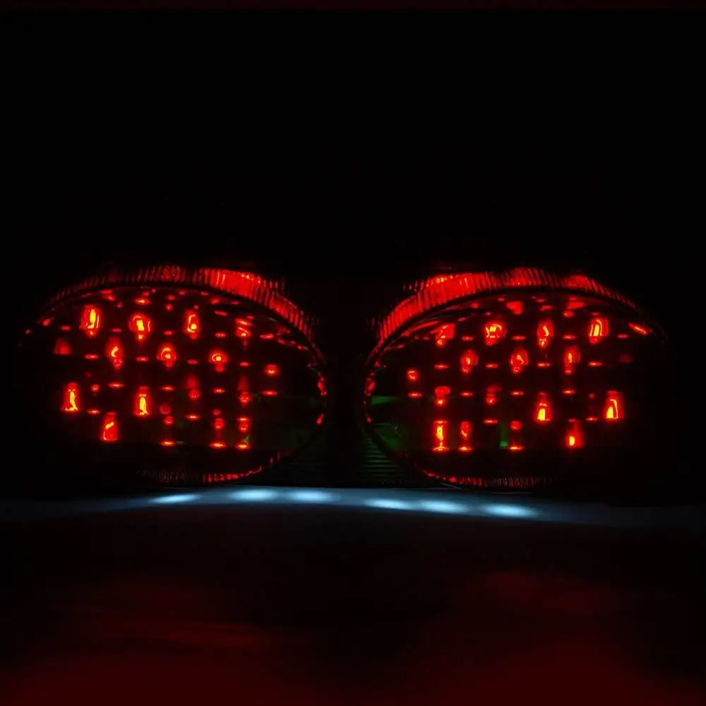 Smoke LED Tail Light Brake Light With Integrated Turn Signals Lamps For Kawasaki ZR7S ZX6R J1/J2 G1/G2 ZX900 ZX9R ZZR600