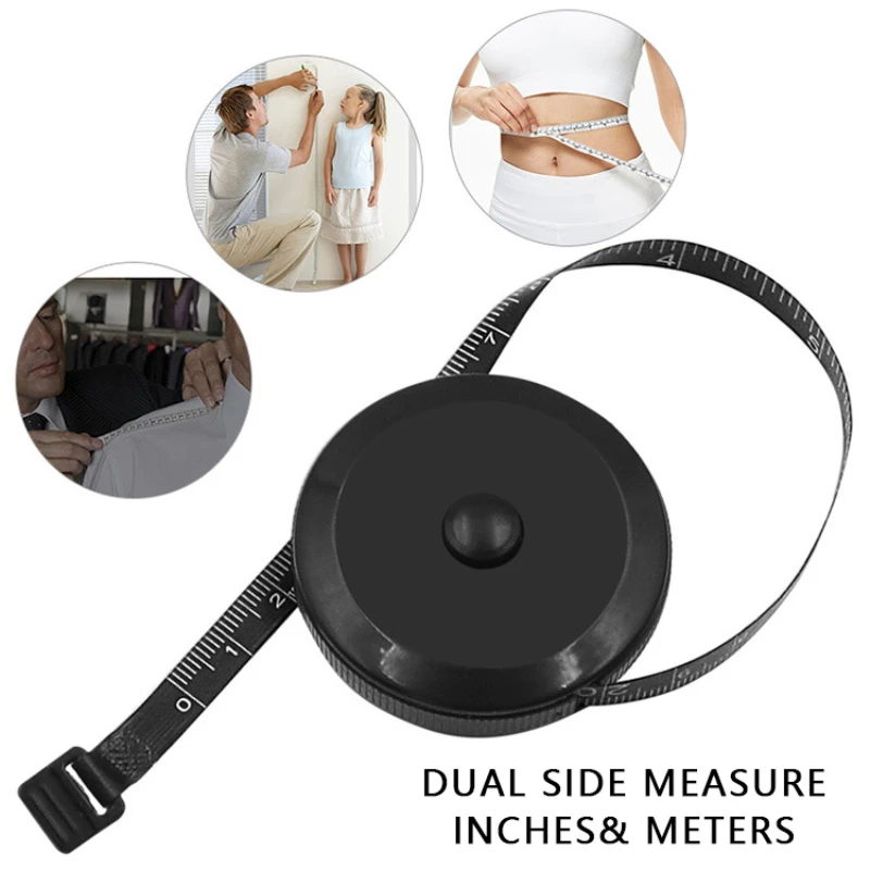 1.5M/60Inch Sewing Tailor Tape Measure Body Measuring Ruler Soft Centimeter Meter Dual Sided Retractable Tools Sewing Tools