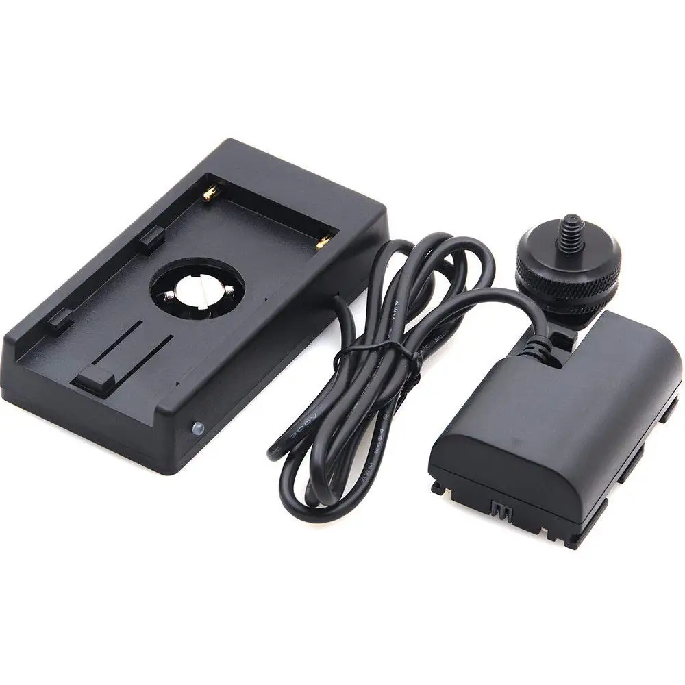 FOTGA Battery Plate NP-F970 F960 F550 to LP-E6 Dummy Battery Adapter for Canon EOS 5D Mark II III IV 5D4 6D 6D2 7D 7D2 60D 70D
