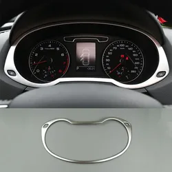 Car Console Speedometer Decoration Frame Stainless Steel Odometer Cover Trim For Audi Q3 2013-2017 Interior Accessories Sticker