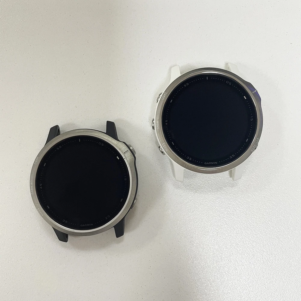 42mm LCD-Bildschirm für Garmin 1.2 "Fenix 6s LCD-Bildschirm mit mittlerem Rahmen mit Netzschalter Ersatzteil Reparatur