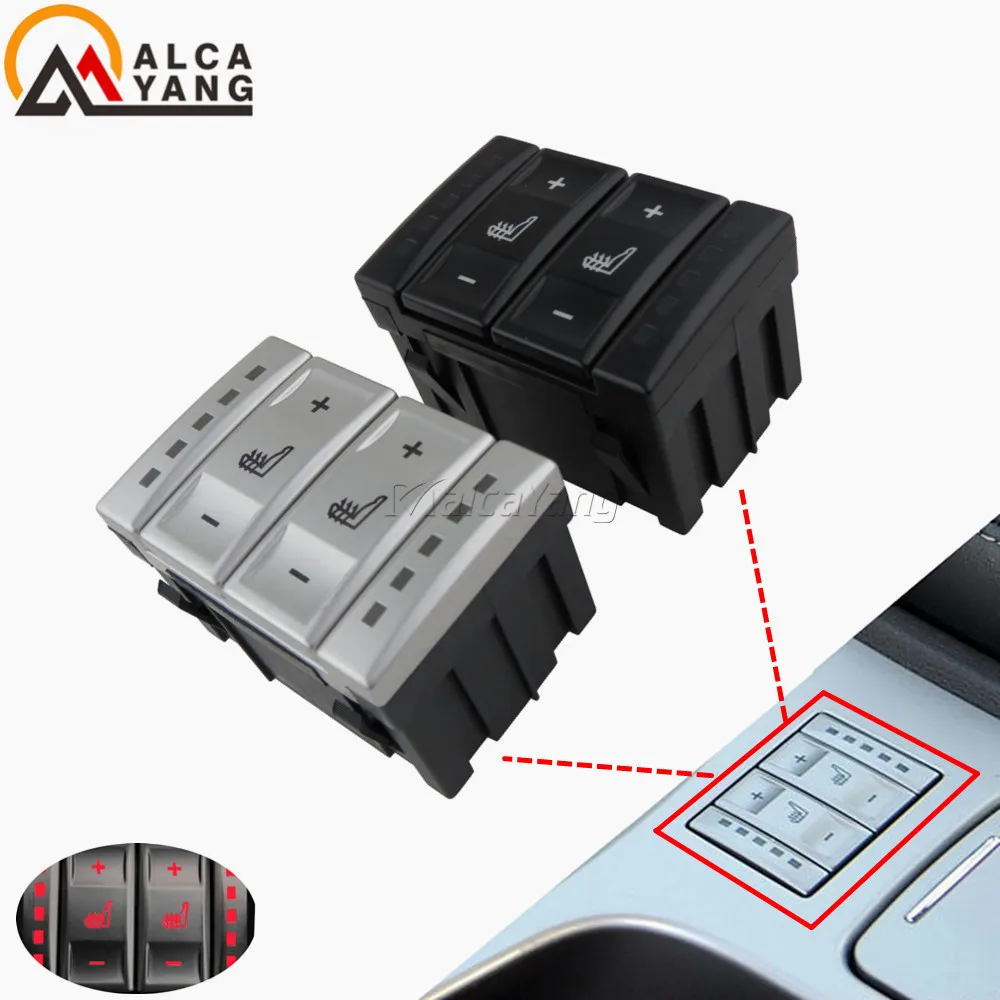 New Silver & Black Seat Heating Button Control Switch 6M2T 19K314 AC 6M2T19K314AC For Ford Mondeo MK4 S-MAX Galaxy MK 3