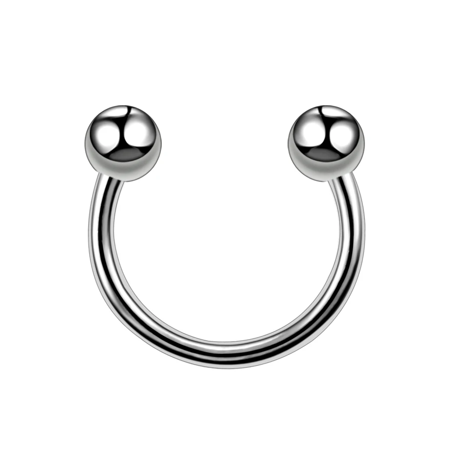 10Pcs/20Pcs/50Pcs G23 Titanium Horseshoe Ring Ear Piercing Nose Rings Helix Piercings Labret Septum Piercings CBR Body Jewelry