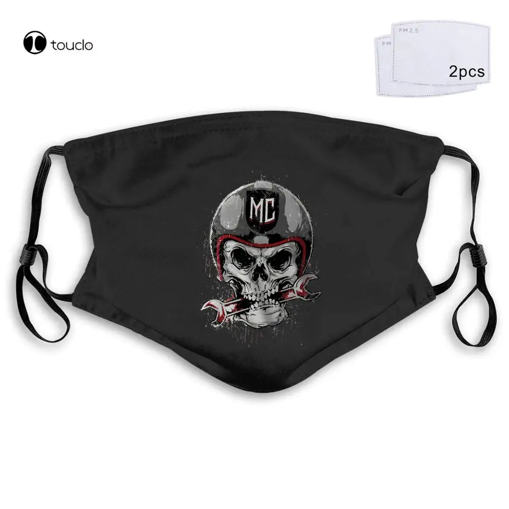 Schädel-Motorrad-Schraubendreher Schädel Mc Gezichtsmasker Filter Pocket Doek Herbruikbare Wasbare