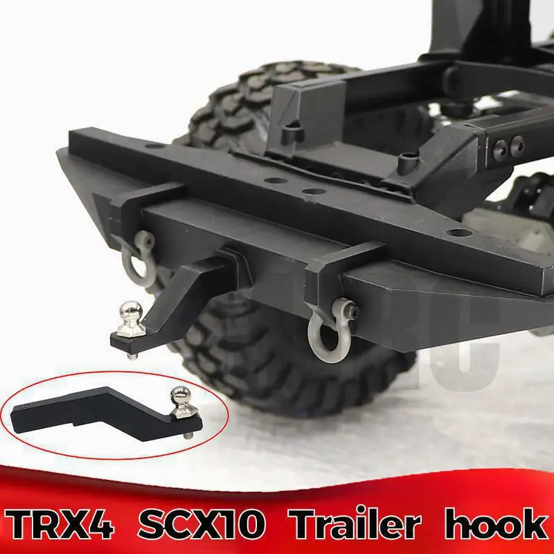 

RC Car Metal Trailer Hook Drop Hitch Receiver for 1/10 RC Crawler For TRX4 For TRX-4 Rear Bumper Hook Upgrade Parts