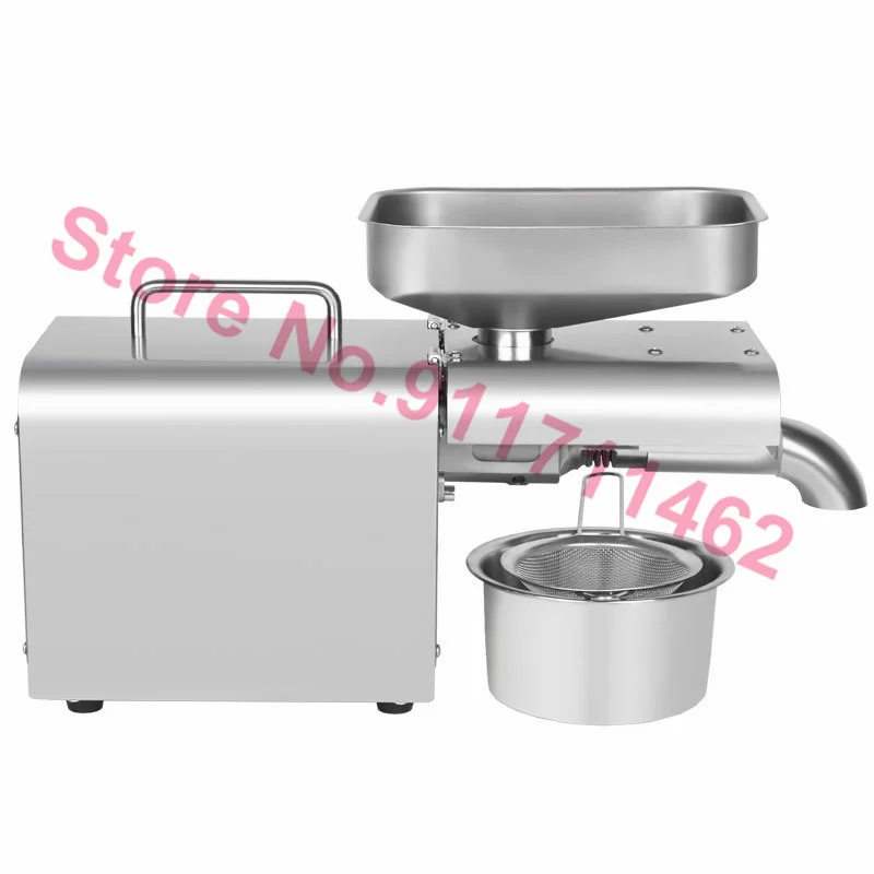 ضاغط الزيت الذكي التحكم في درجة الحرارة التلقائي ماكينة عصر زيت الفول السوداني زيت السمسم مستخرج 110 فولت/220 فولت