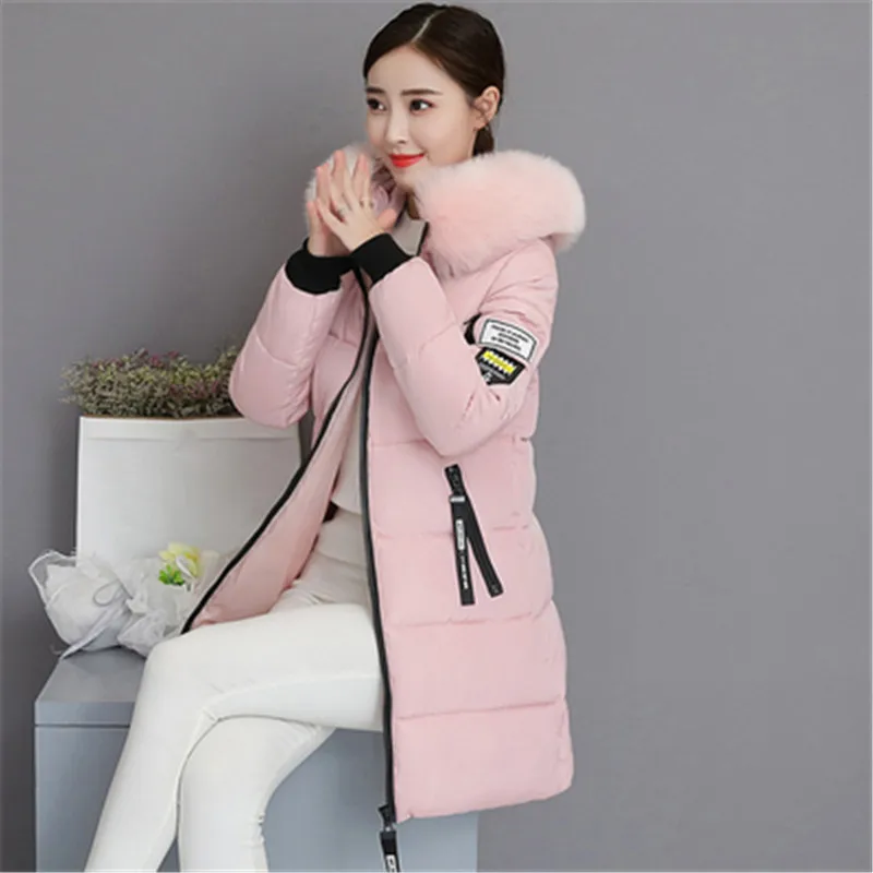 

2022 new women's fashion thin winter jacket cotton warm quilted thicken ladies long coats parkas jackets A632