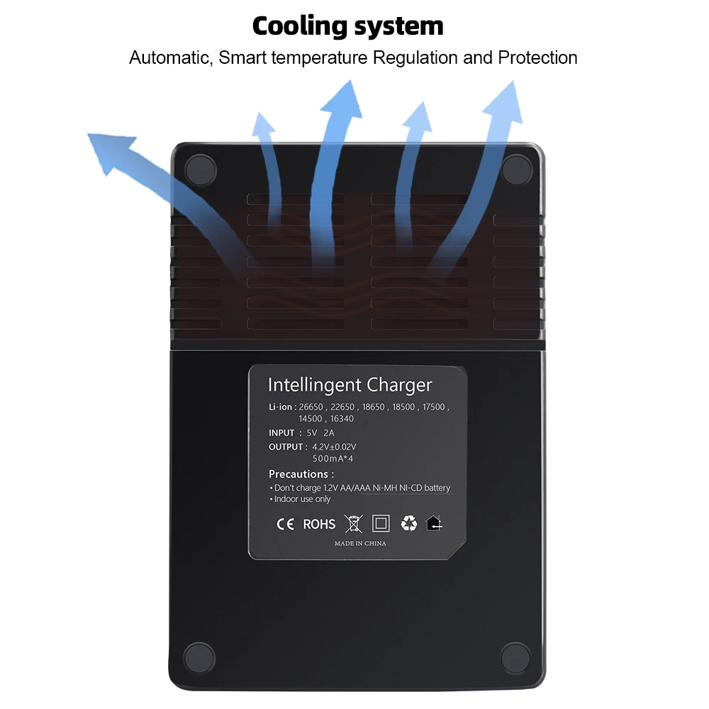 PALO 3.7V 18650 충전기 리튬 이온 배터리 USB 독립 충전 휴대용 18650 18500 18350 16340 14500 배터리 충전기