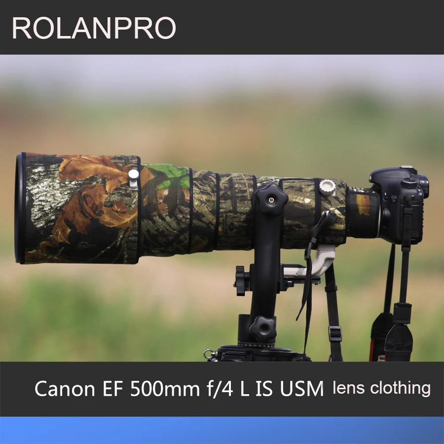 ROLANPRO Waterproof Lens Coat for Canon EF 500mm f/4 L IS USM Camouflage Lens Cover Lens Protective Sleeve Lenses & Accessories