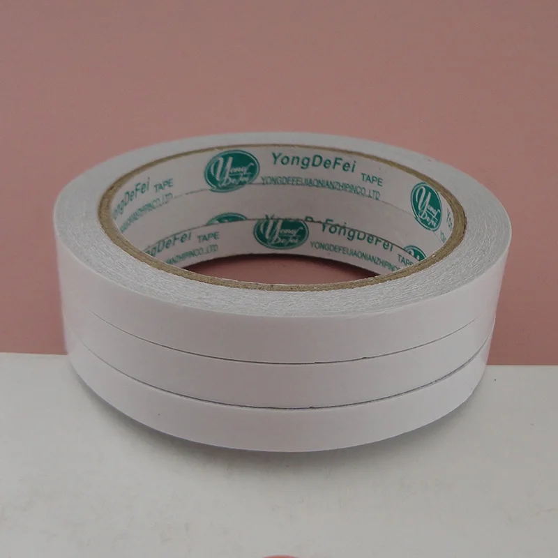 5rolls 8mm 10mm width Oily Double Sided adhesive filet tape  for DIY hair accessories,Handmade jewelry ornamet material