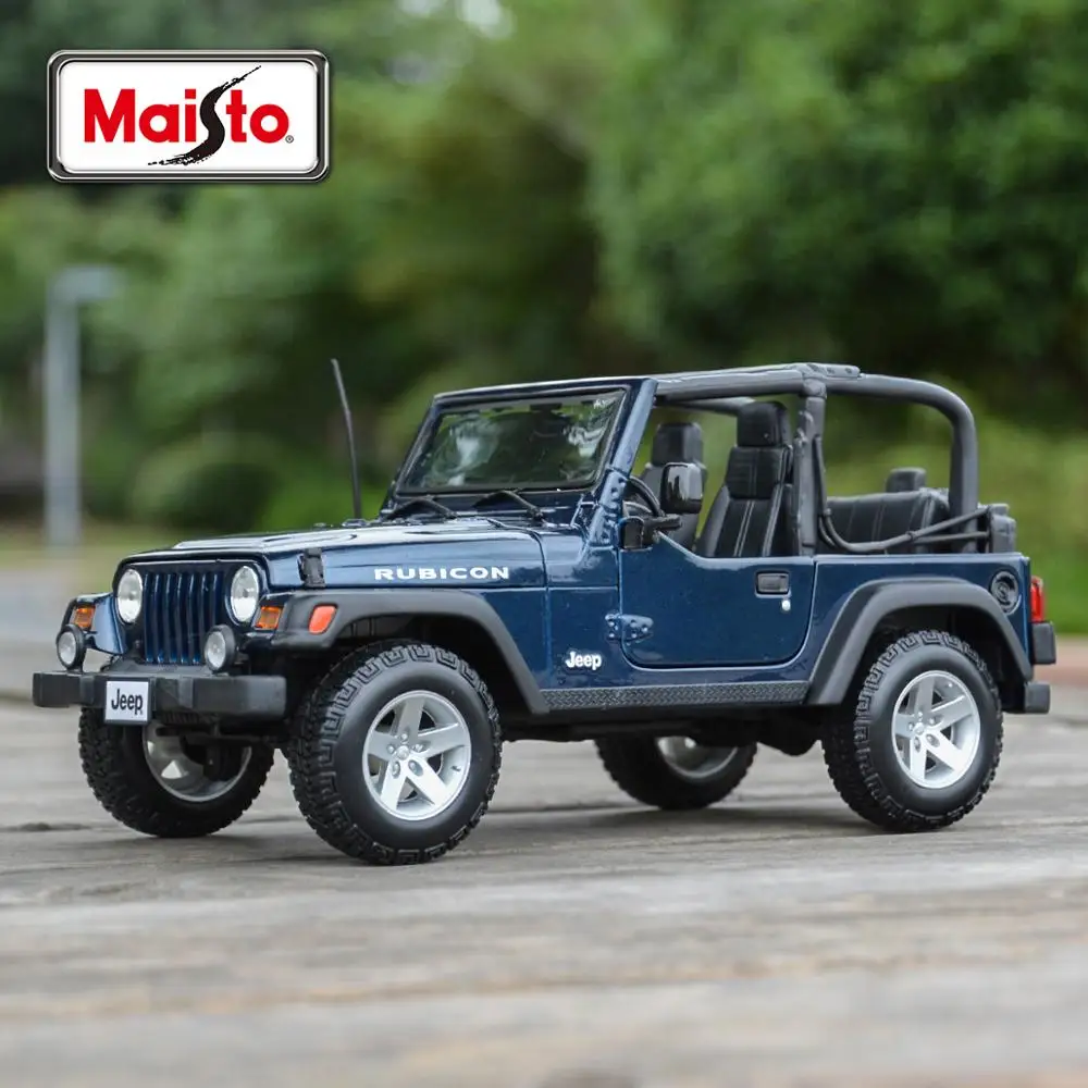 Maisto 1:18 JEEP Rubicon Wrangler Static Die Cast Vehicles Collectible Model Car Toys