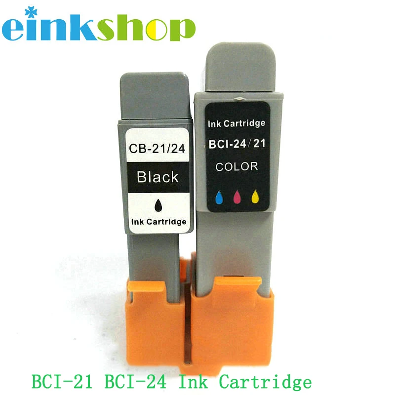 Einkshop BCI-21 BCI-24 bci 21 24 Compatible Ink Cartridge for Canon BJC 2000 2100 2115 2120 400 410 400j 4000 printer