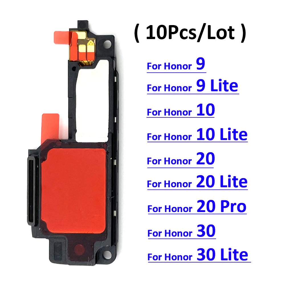 10Pcs , Bottom Loud Speaker Ringer For Huawei Honor 9 10 20 30 Lite Pro 20S 30s Ringer Buzzer Flex Cable Replacement