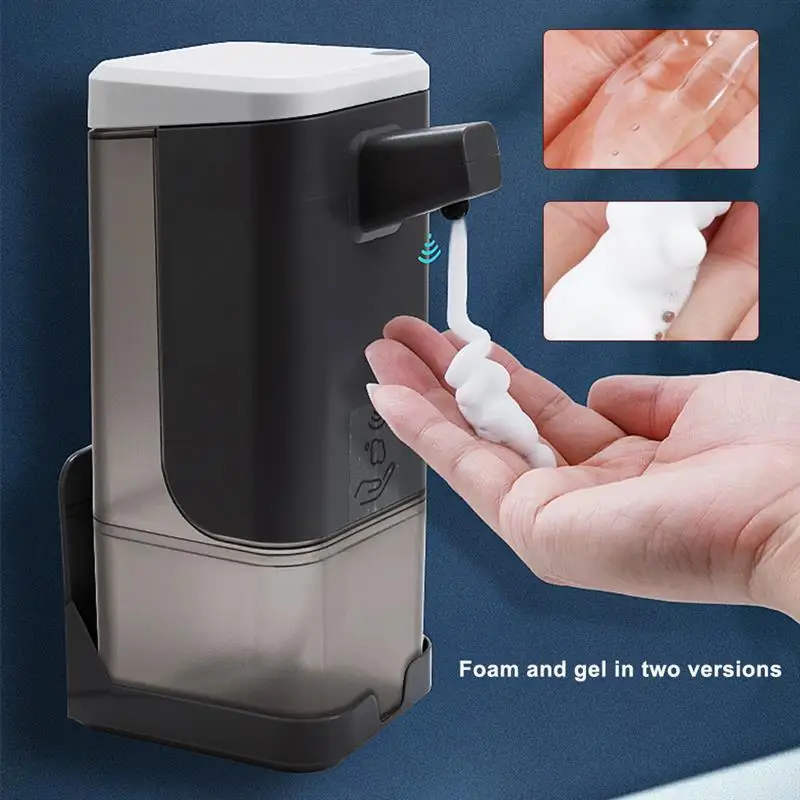 Foam Dispenser Automatic 600ml Hand Washing Machine Electric Adjustable Hand Washer, White, Fluid Type