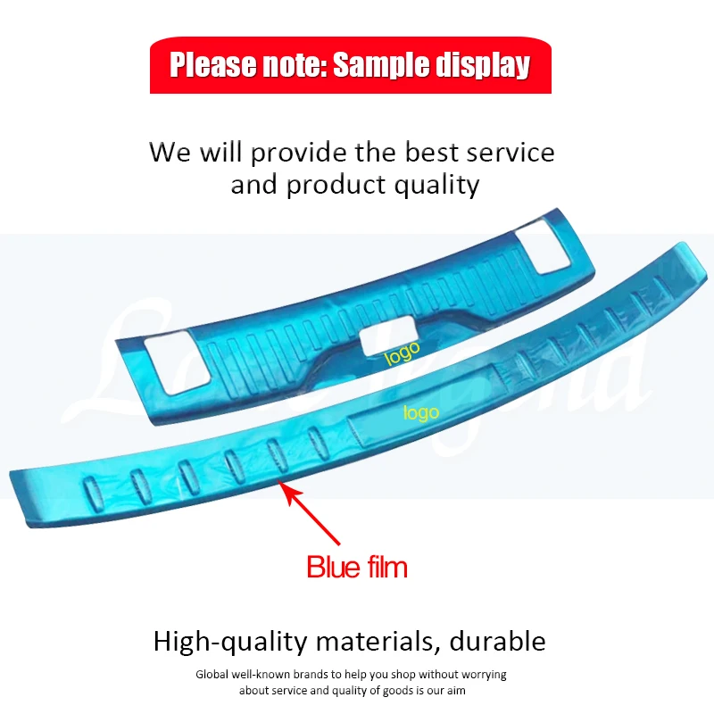 Car accessories Stainless Steel Rear Bumper Protector Sill Trunk Tread Plate Trim for Ford EDGE 2015-2018 Car styling