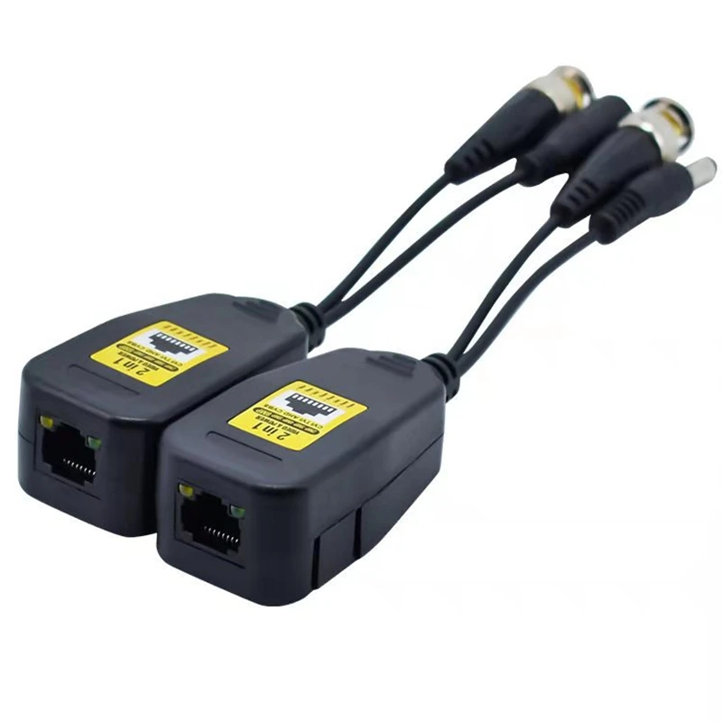 8MP/4K Passive HD Video Balun Transceiver Set BNC TO RJ45 Twisted Pair For 8MP/5MP 3MP/1080P AHD/TVI/CVI/CVBS Camera