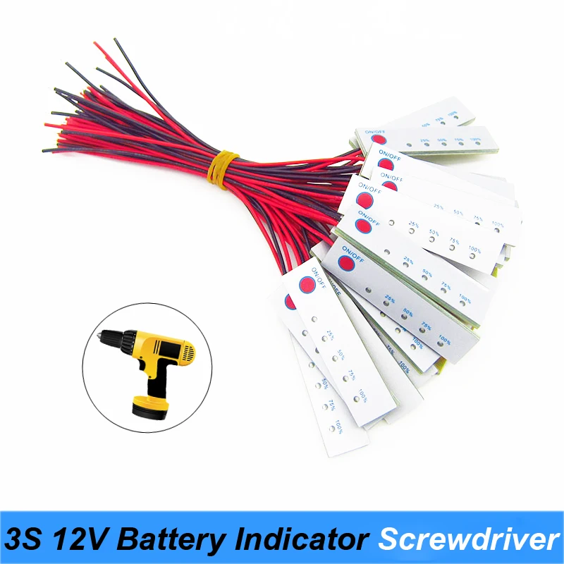 2S 3S 4S 5S 6S 8.4V 12.6V 16.8V 21V 24V 12V bateria litowa wskaźnik naładowania baterii na śrubokręt Tester pojemności baterii wyświetlacz