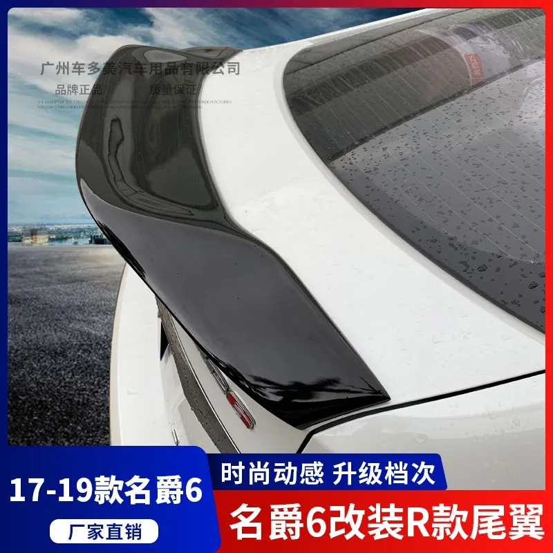 For Morris Garages MG6 high quality Carbon Fiber rear boot Wing Spoiler Rear Roof Spoiler Wing Trunk Lip Boot Cover