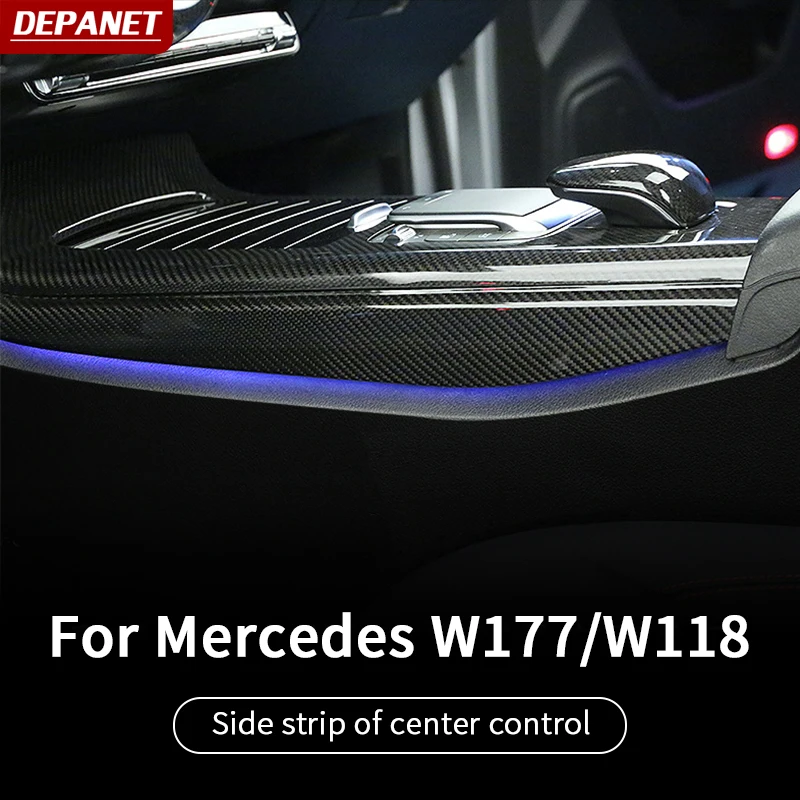 For W118 Benz 2020 CL260/A180/A200L W177 REAL CARBON FIBER interior modification center control side bar