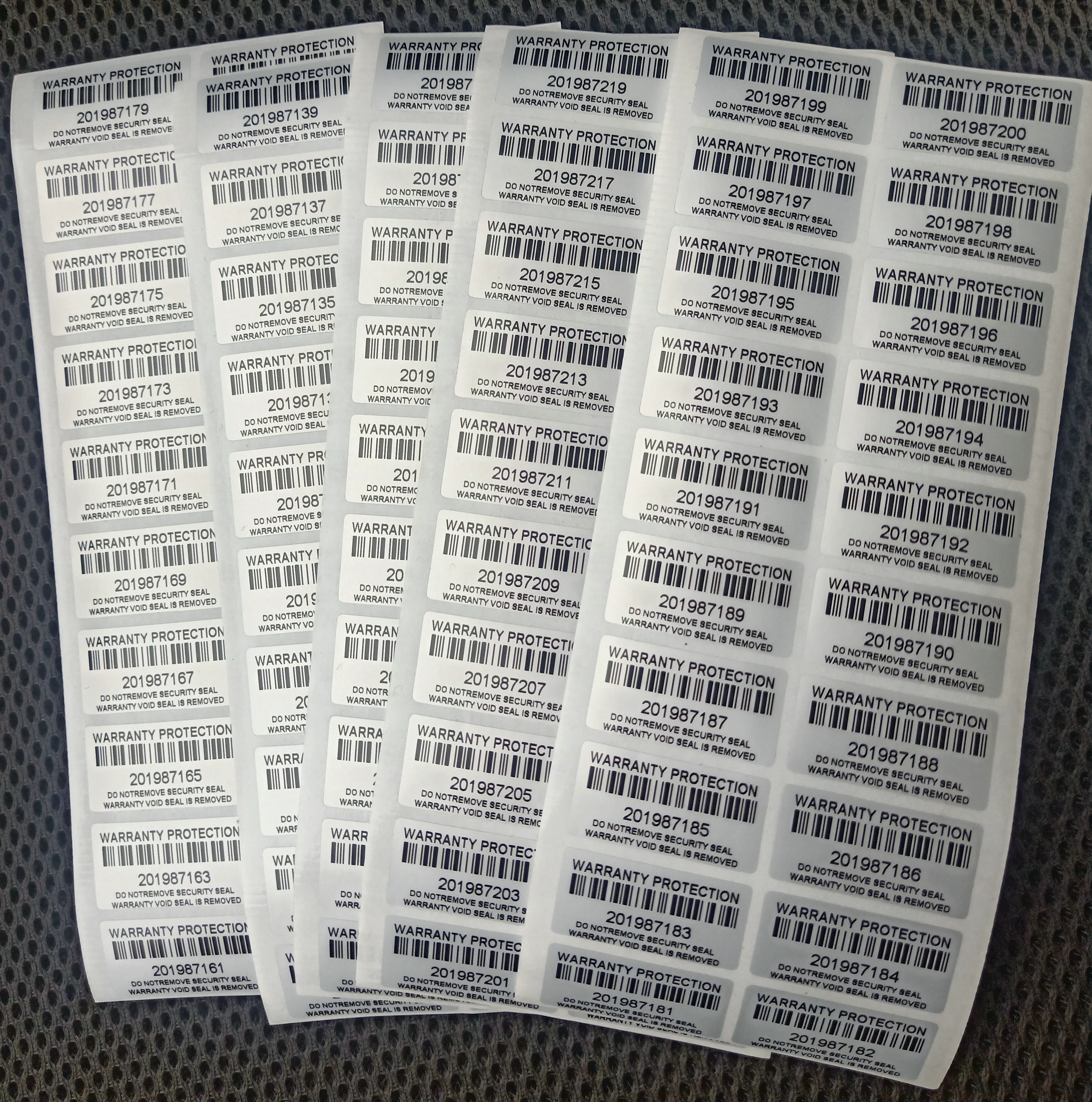 100PCS protection warranty sticker 30mm x 15mm security seal tamper proof warranty sticker false decal