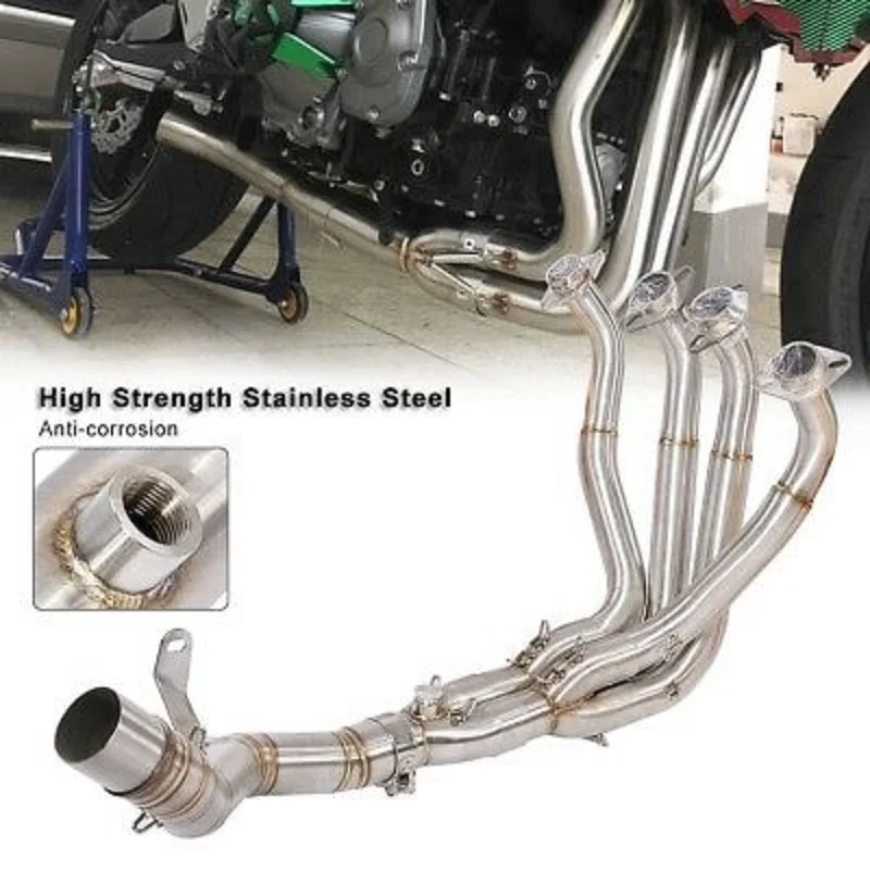 Motorcycle Modified Full Exhaust System For KAWASAKI Z900 (Not Z900e z900 A2) 2017-18 Header Front Link Pipe Tube