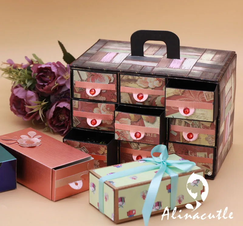 Alinacutle Metal Cutting Die Cut Craft Cutting Storage Drawer Gift Box Case Scrapbooking Paper Craft Handmade Card Template
