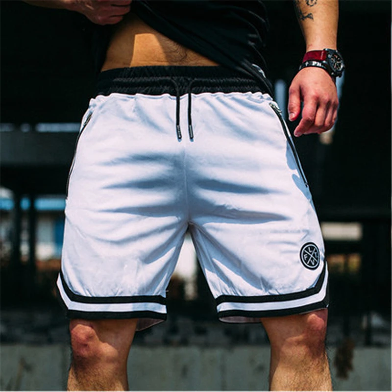 MEN SPORTS SHORTS JOGGER MESH WORKOUT MEN FITNESS QUICK-DRY RUNNING SUMMER GYMS MALE NEW