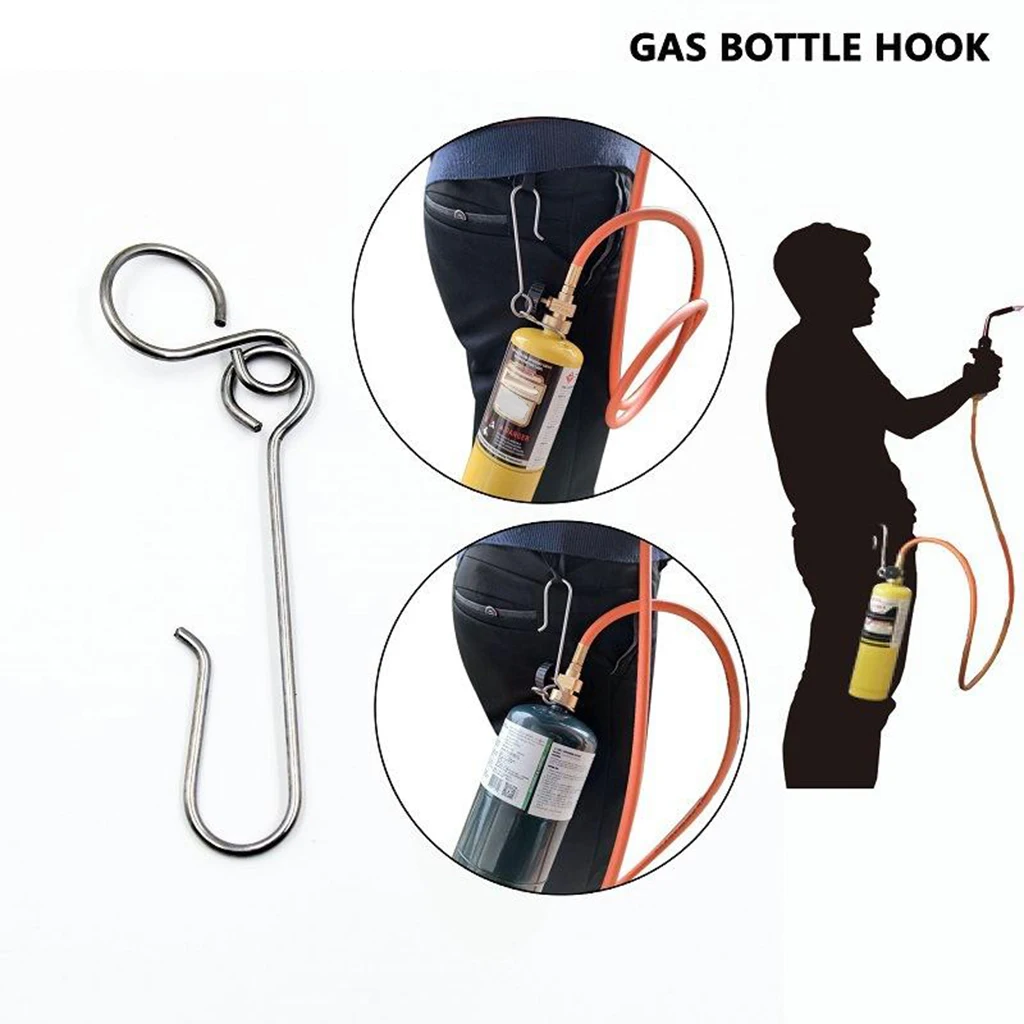 Rvs Lassen Gas Fles Riem Haak Hand Mapp Propaan Fles Clip