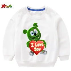 Gummy Bear kids hoodies sweatshirts I LOVE YOU t shirt Fashion Personality Casual T Shirt children boys girls T-shirt sweatshirt