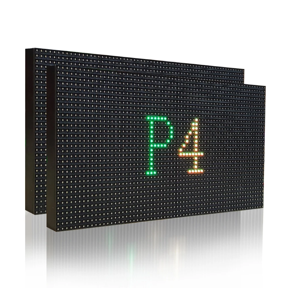 P4 interior led painel tamanho 256*128mm smd 2121 rgb hub75 módulo de exibição led