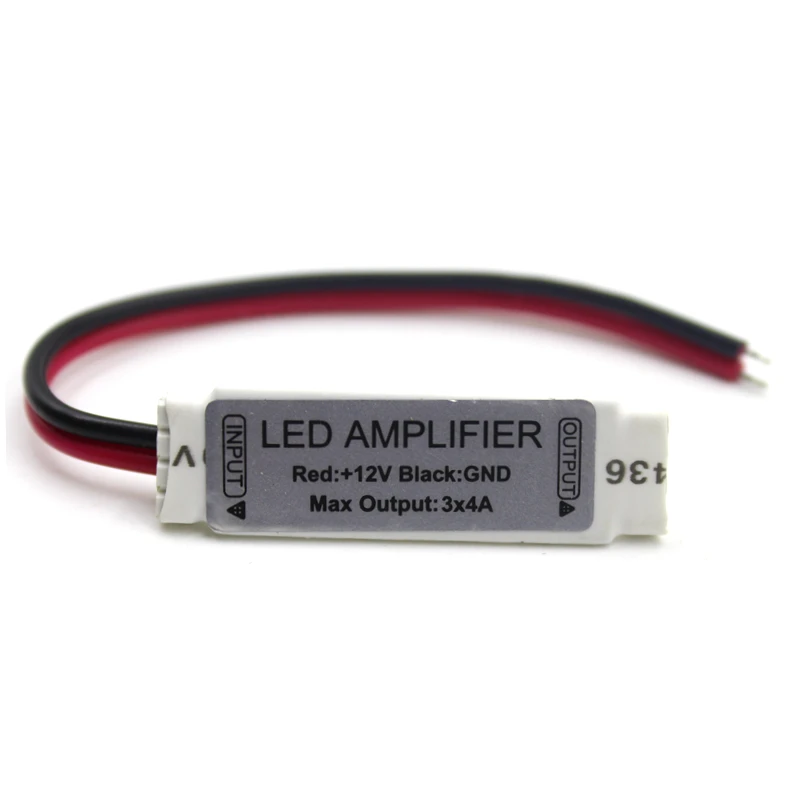 DC12V 3*4A 144W Mini Portable RGB LED Strip Amplifier Repeater For LED Strip RGB SMD 5050/2835/3528/5730/5630/3014