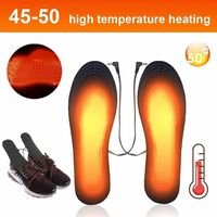 USB Heated Shoe Insoles Feet Warm Sock Pad Mat Electrically Heating Insoles Washable Warm Thermal Insoles Unisex