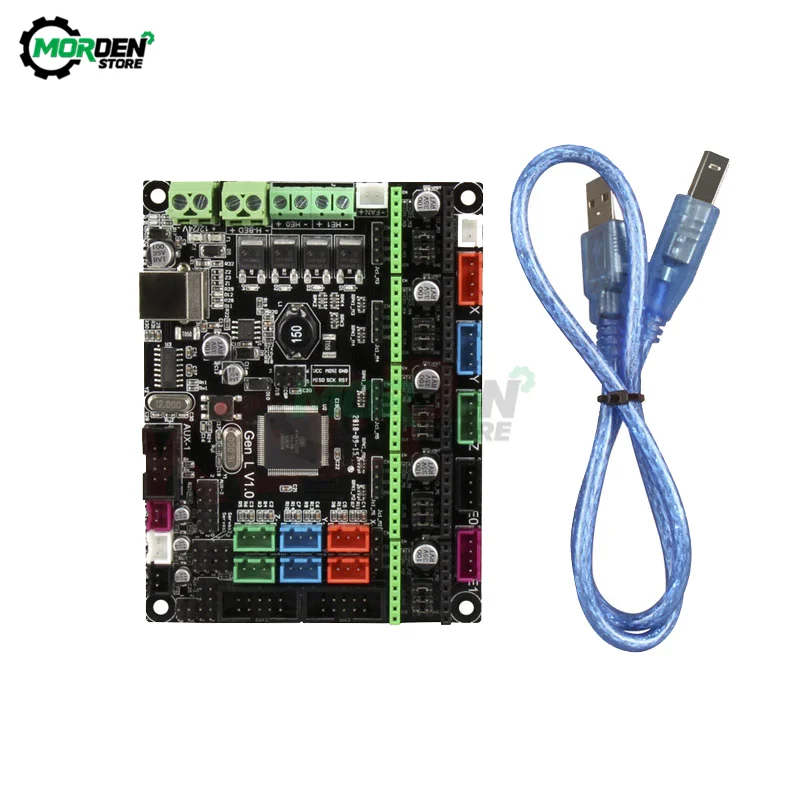 

3D Printer Part MKS GEN L V1.0 Mainboard Control Board Compatible Ramps1.4/Mega2560 R3 for A4988/8825/TMC2208/TMC2100 Driver