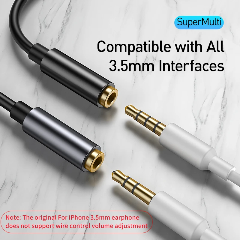 Baseus USB Type C to 3.5mm Aux Adapter USBC to 3.5mm Earphone Audio Adapter For Huawei Xiaomi Oneplus Type-C 3.5 Jack OTG Cable