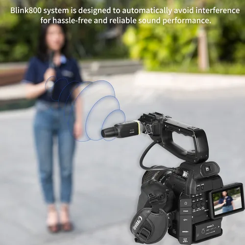 Imagen 2 del producto Saramonic Blink800 B2 60m 5,8 GHz XLR GFSK micrófono inalámbrico para instrumentos micrófono dinámico y autoalimentado Streaming Youtube