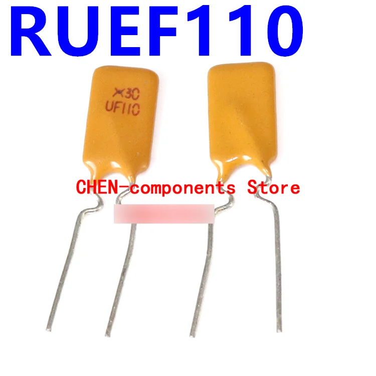 10PCS RUEF110 PPTC Self-recovery fuse 1.1A 30V straight Insert