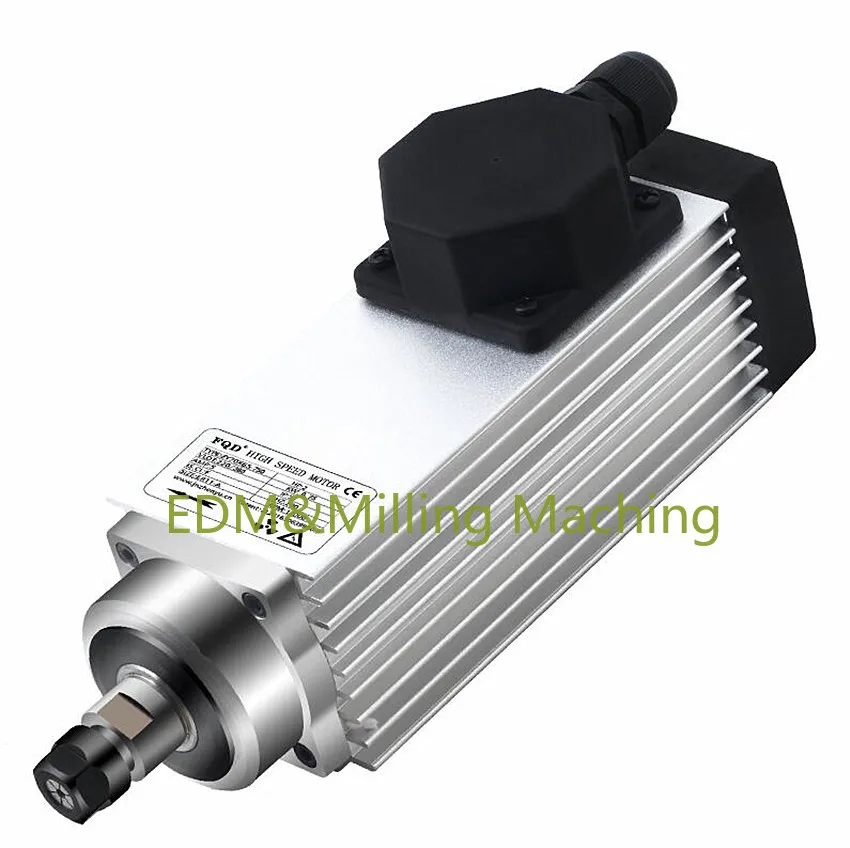 

1PCS High Quality Engraving Machine Part Square Air-cooled ZY70*65-750 Spindle Motor 750W-220V-12000 DURABLE