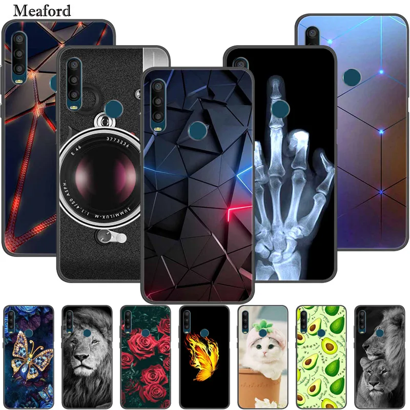 

For Alcatel 1SE 2020 Case Black Bumper Silicone TPU Soft Phone Cover For Alcatel 1SE 5030D 5030F 1 SE 2020 Case Cartoon Funda