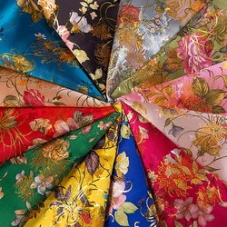 Designer flower brocade jacquard pattern fabrics for sewing cheongsam and kimono material DIY patchwork