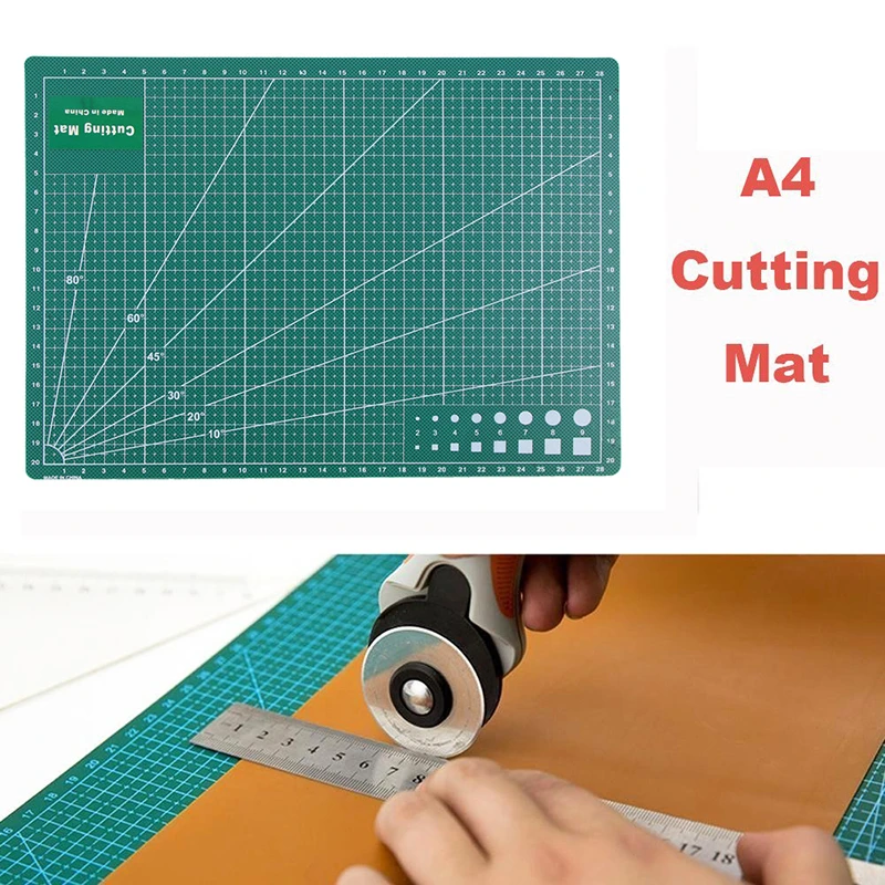 A4 colorful PVC Cutting Mat Pad Double-sided Patchwork Cut Pad Patchwork Tools Manual DIY Model Tool Cutting Board Self-healing