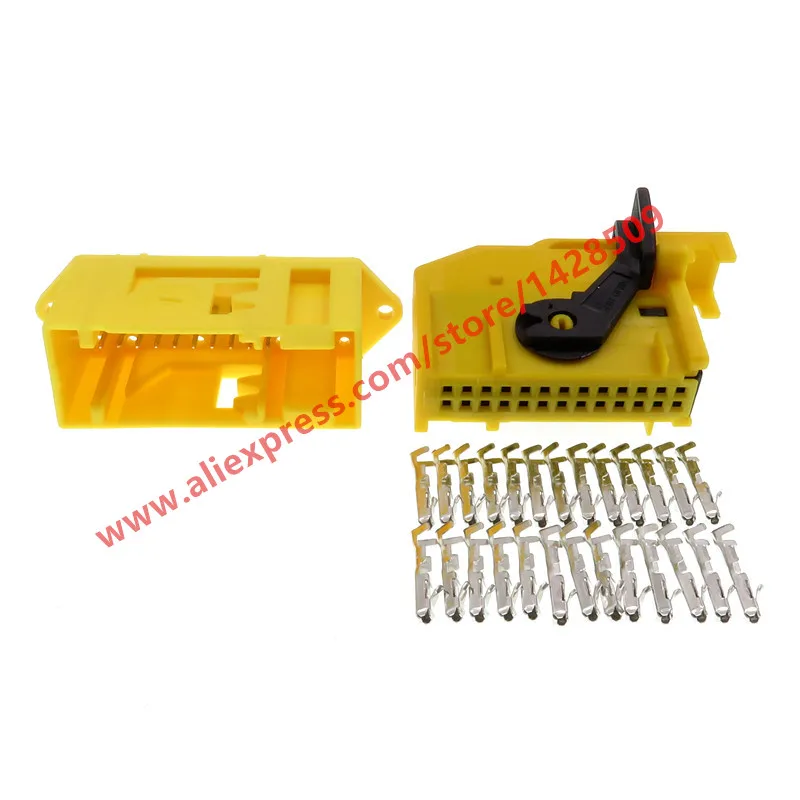 1 Set 26 Way/Pin ECU Automotive Connector 185879-1 185226-1 Wiring Harness Connector Female Male Auto Plug