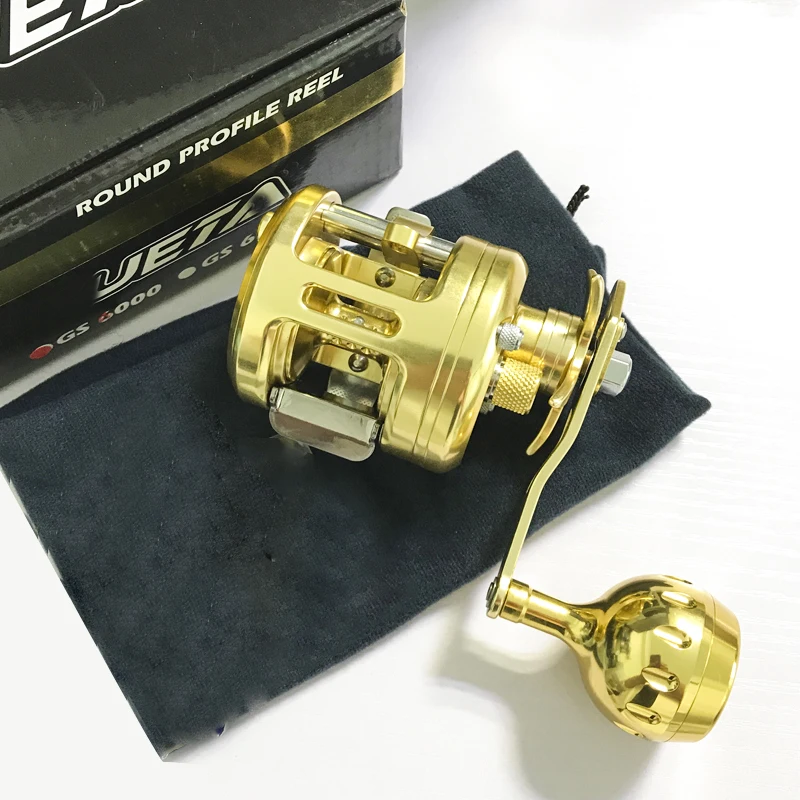 Trolling Metal Slow Jigging reel max drag 13kg Gear Ratio5.1:1 Resistant Corrosion Overhead Saltwater Casting Metal Fishing reel