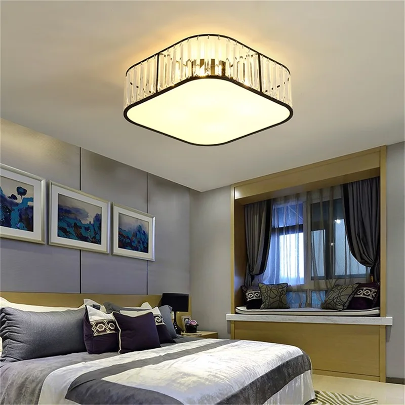 WPD Modern Ceiling Light Square Luxury Gold LED Lamp Fixtures Home For Dining Room Decoration