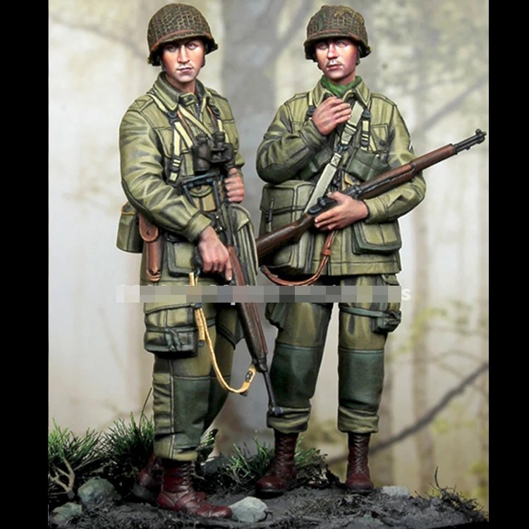 1/35 US 101st Airborne Set #2, Resin Model Soldier, GK, World War II military theme, Unassembled and unpainted kit