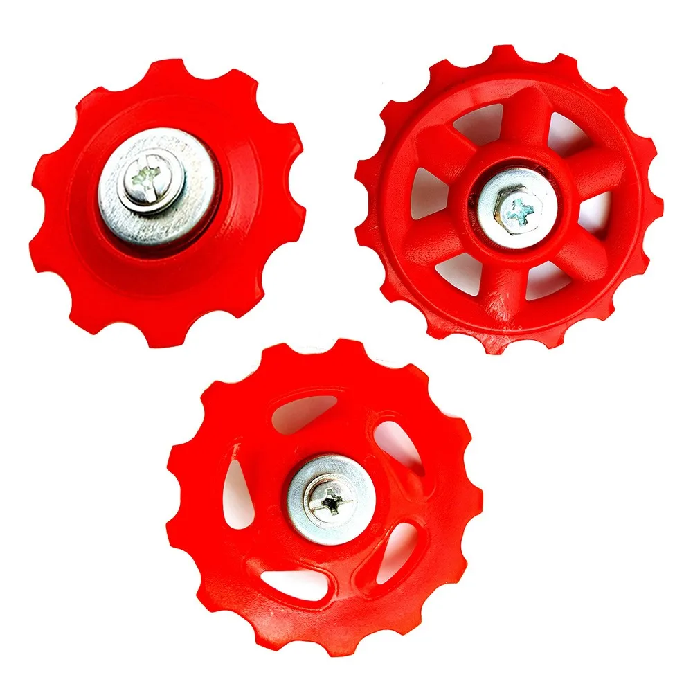 2Pcs 자전거 뒷 변속기 자키 가이드 휠 6/7/8 속도 초경량 MTB 자전거 가이드 휠 10T/13T/15T 변속기 풀리