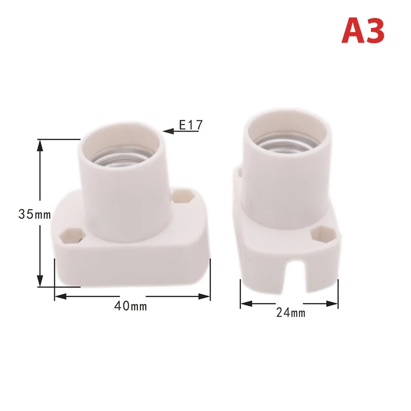 Mini Screw Lamp Base E12 E14 E17 supporto Lamp holder Light Bulb Socket Holder Adapter