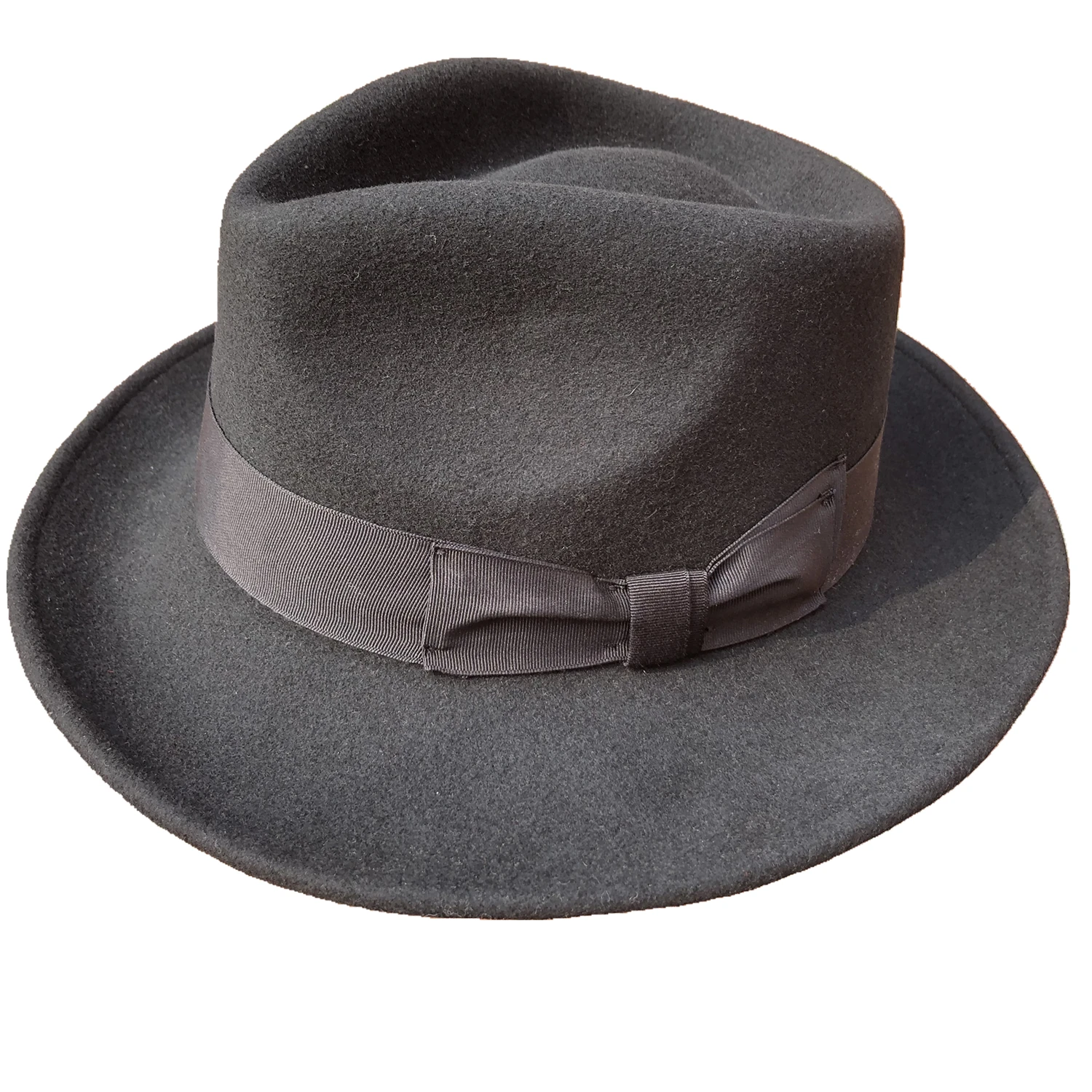 Wool Felt Crushable Packable Fedora Hats for Men Women Black Camel Red Color