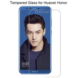 Screen Protector 9H for Huawei Honor 7 V8 8 Pro 7S Tempered Protective Glass Film on Honor 9 Light 10 V9 Play View 10 9 Lite