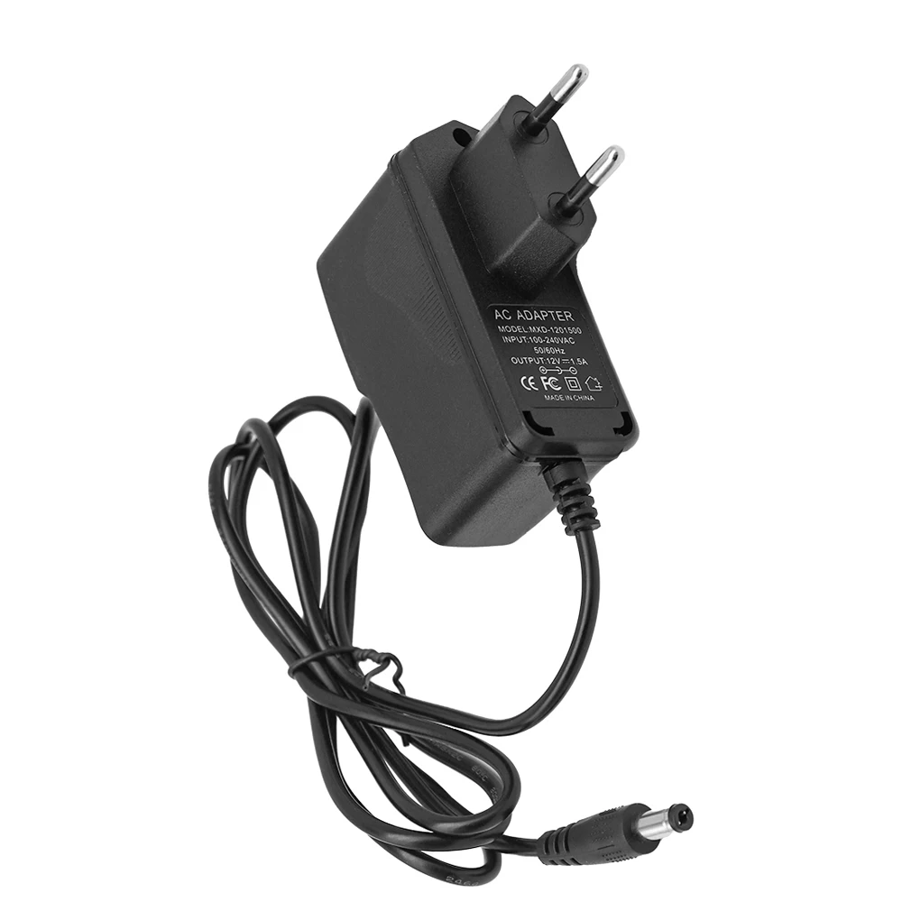 Fosi Audio DC 12V EU alimentation AC 100V-240V 50/60HZ convertisseur adaptateur DC12V 1.5A prise américaine 5.5x2.5mm pour amplificateur de puissance Audio